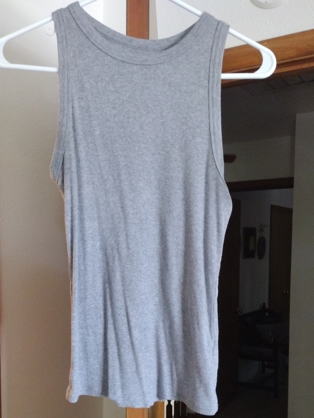 a new day Men's Gray Ribbed Tank Top